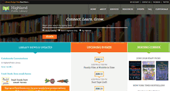 Desktop Screenshot of highlandlibrary.org