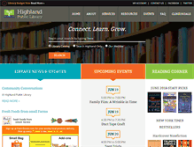 Tablet Screenshot of highlandlibrary.org
